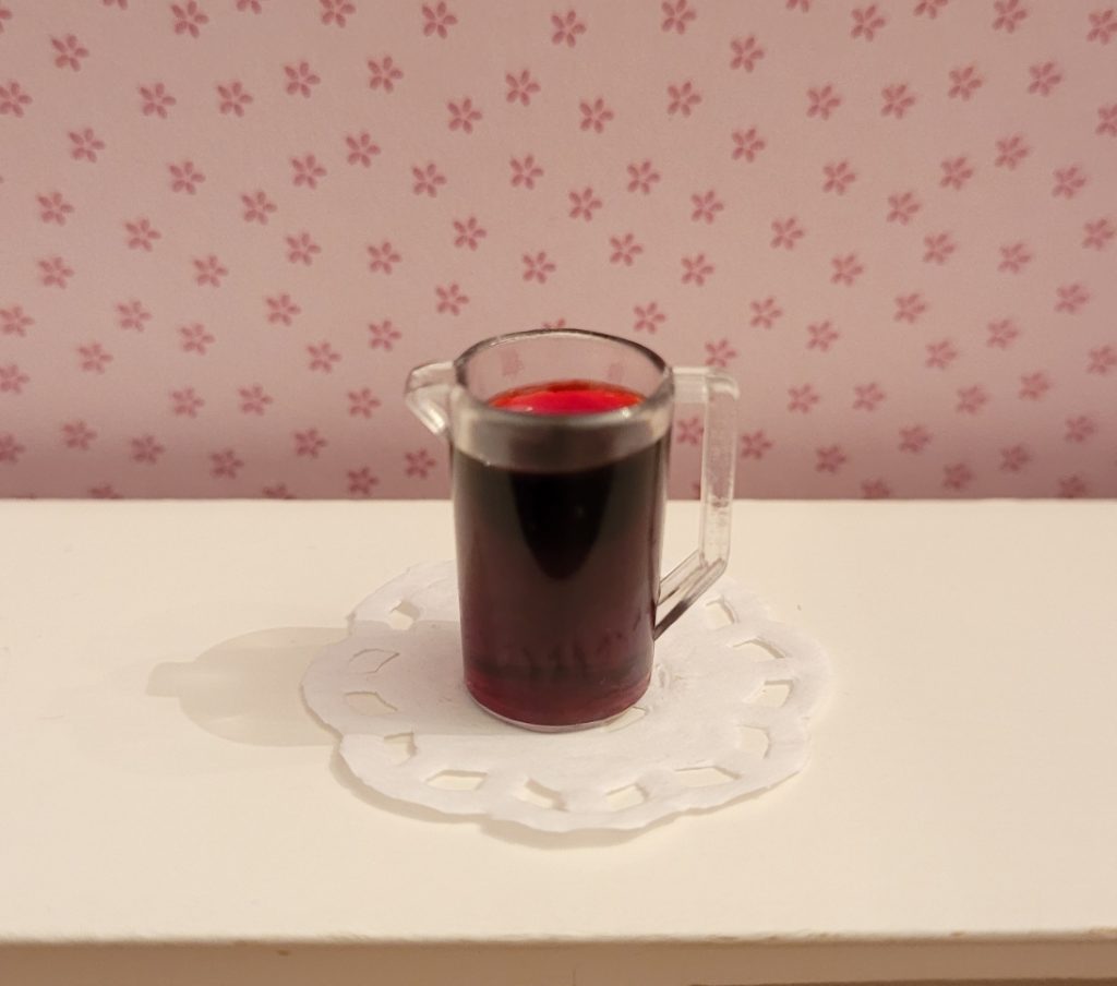 pichet de vin miniatures accessoires maisons de poupées