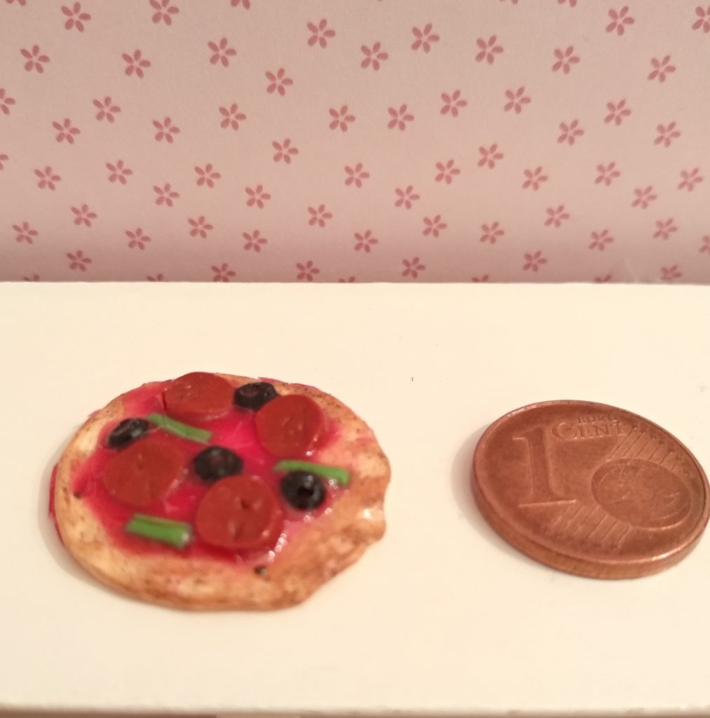pizza miniatures accessoires maisons de poupées