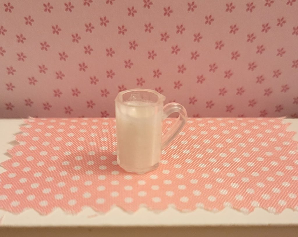 verre de lait miniatures accessoires maisons de poupées